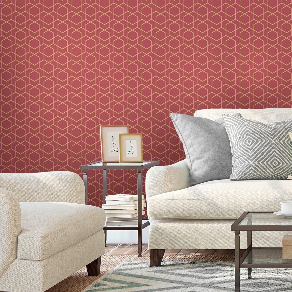 Geometric Honeycomb Wallpaper