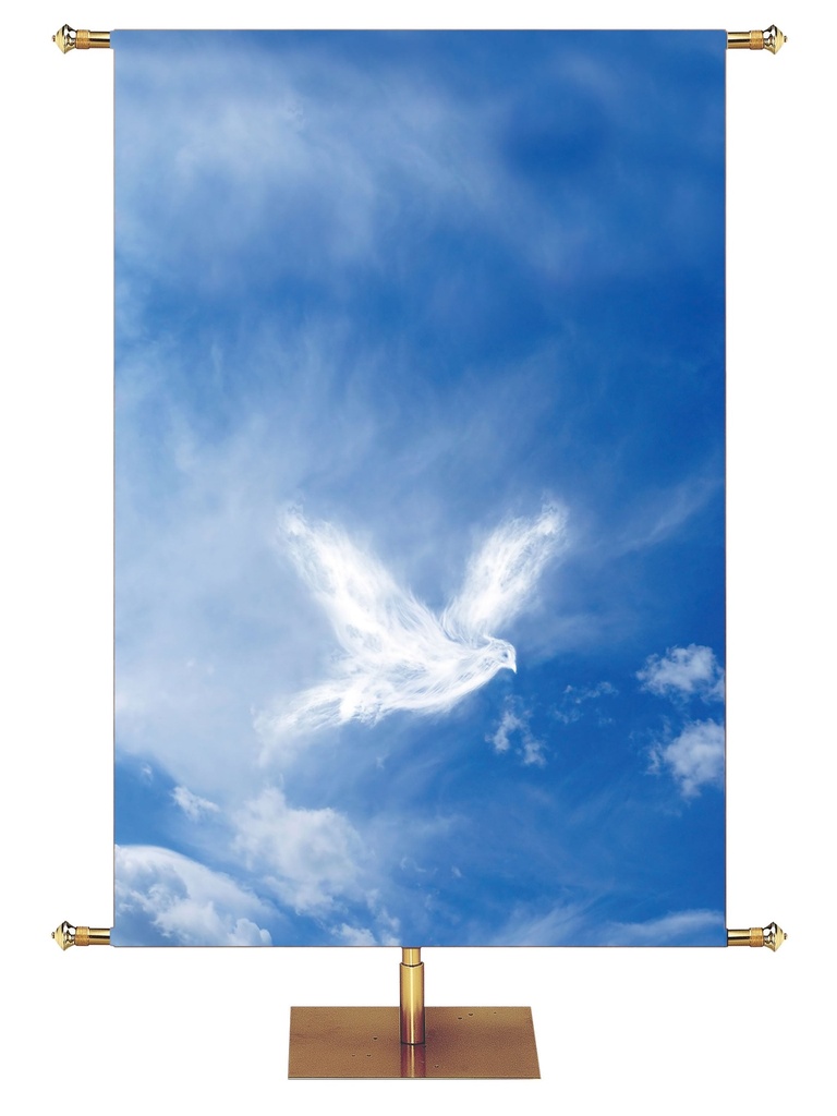Custom Banner Pentecost Blue Come Holy Spirit