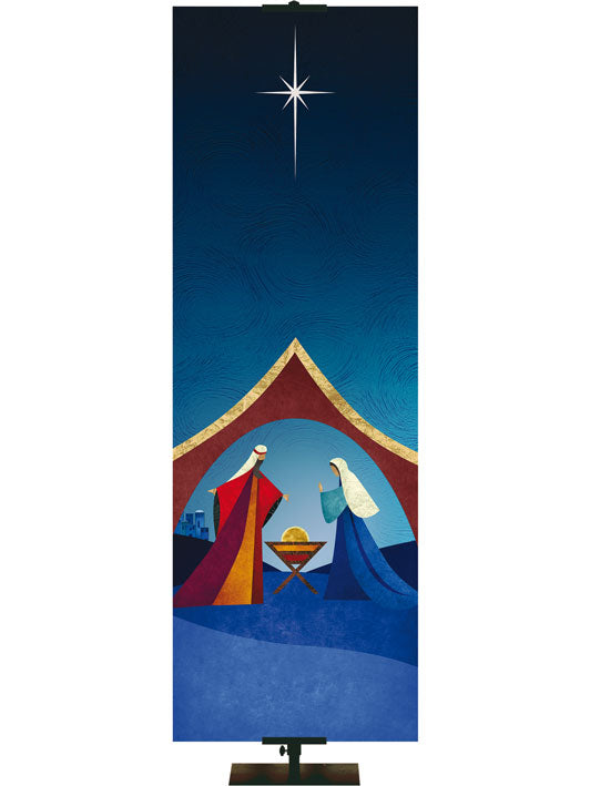 Custom Banner Scenes of Christmas A Savior is Born