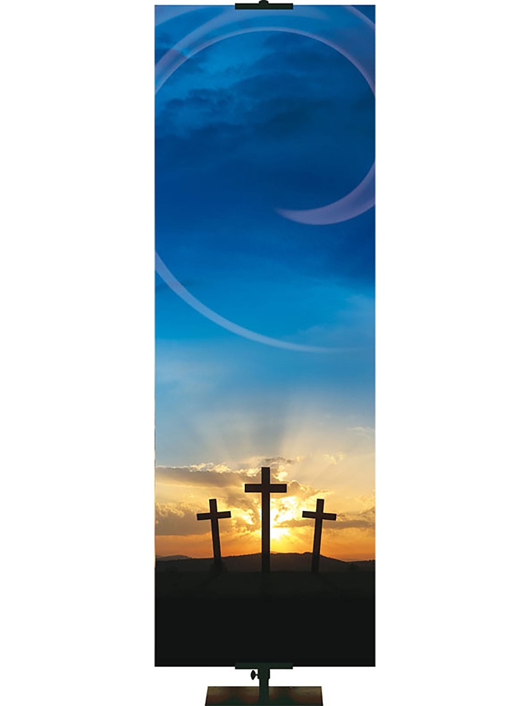 Custom Banner The Old Rugged Cross I Am The Resurrection and The Life
