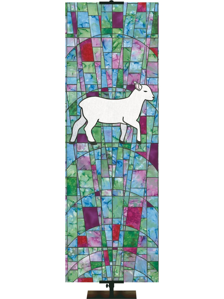 Stained Glass Symbols of Faith Lamb
