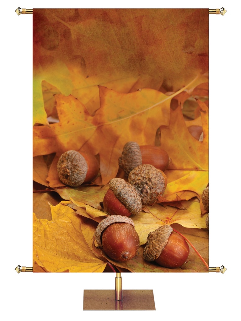 Custom Banner Contemporary Fall & Thanksgiving For the Lord is Good Design 1