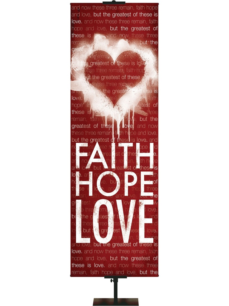 Graffiti Design Faith, Hope, Love