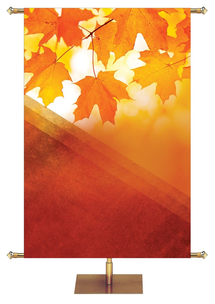 Custom Banner Golden Harvest Give Thanks to His Holy Name