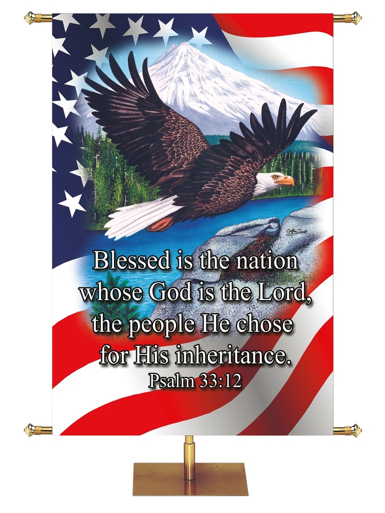 Patriotic Blessed is the Nation Eagle