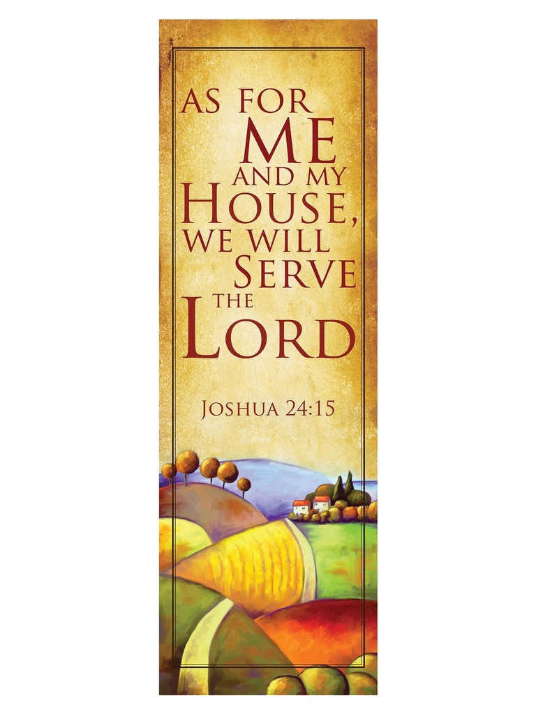 Scripture Wall Hanging We Will Serve The Lord