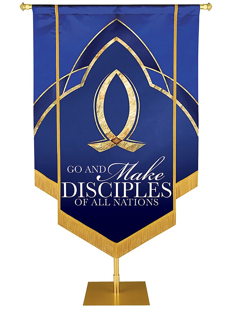 Eternal Emblems of Faith Go And Make Disciples Embellished Banner
