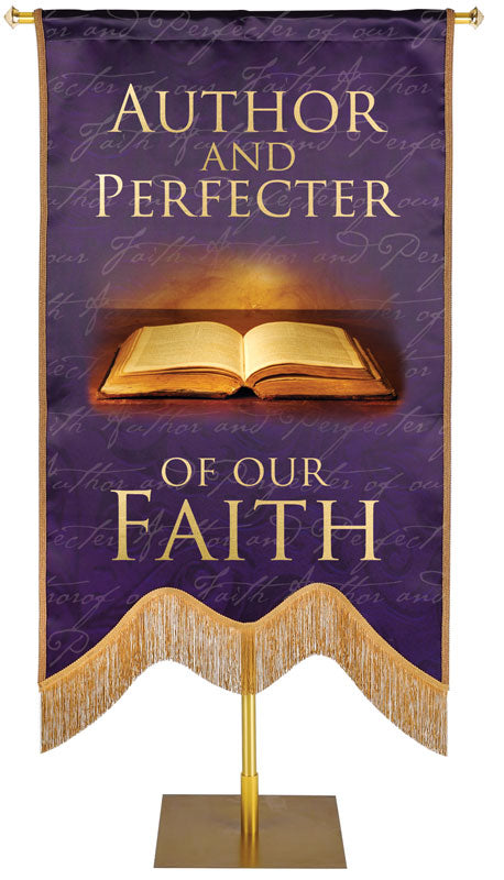 Names of Christ M-Shape Author and Perfecter Embellished Banner