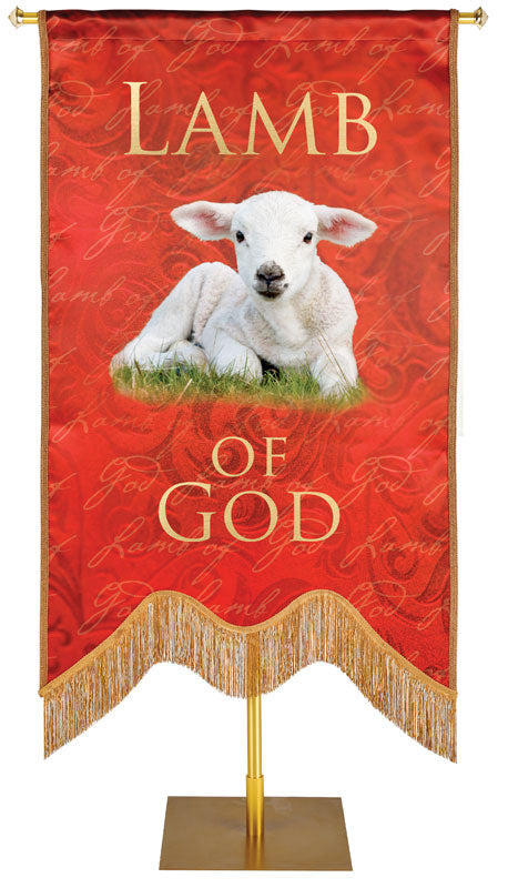 Names of Christ M-Shape Lamb of God Embellished Banner