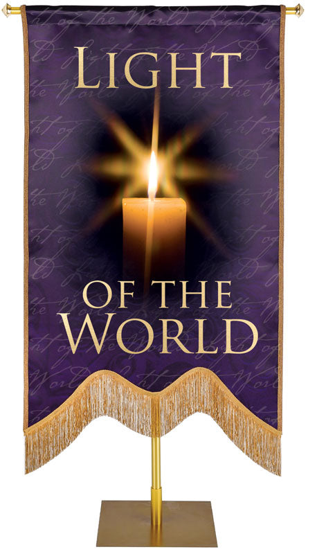 Names of Christ M-Shape Light of the World Embellished Banner