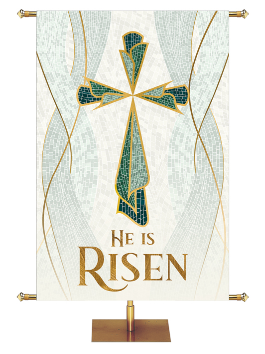 Irregular Easter Mosaic He is Risen