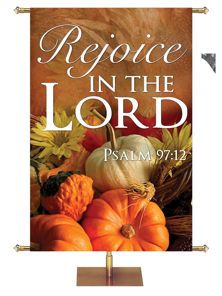 Irregular Contemporary Fall & Thanksgiving Rejoice in the Lord Design 4 Psalm 97:12