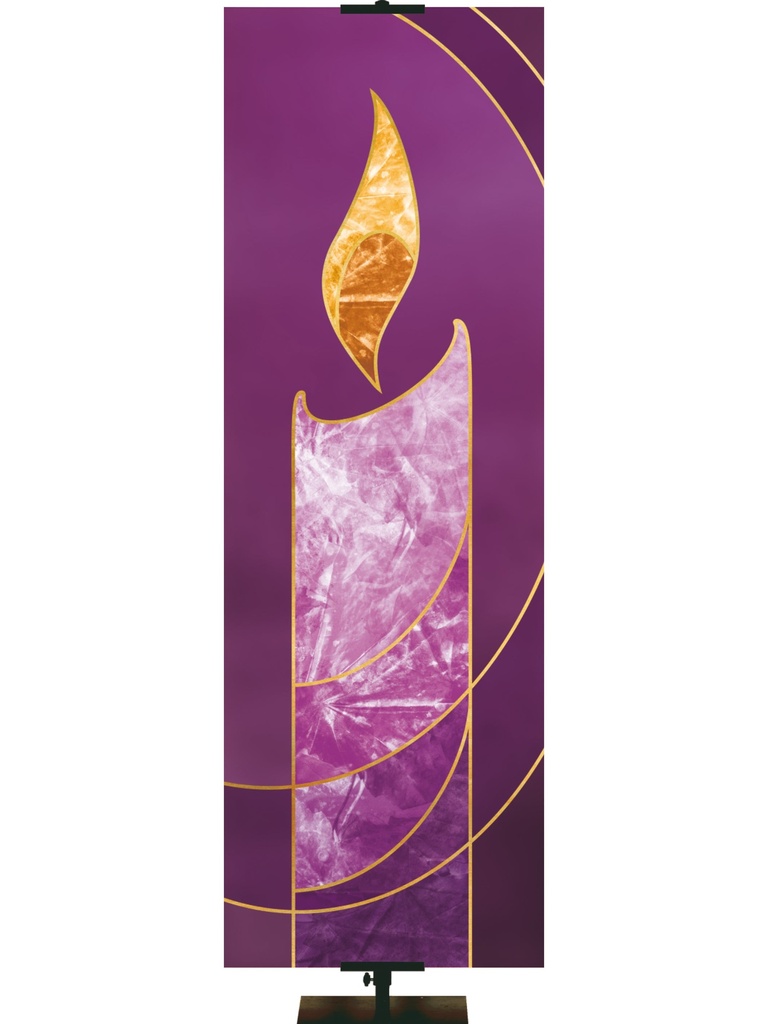 Irregular Colors of the Liturgy Candle 3X9 BLUE $50