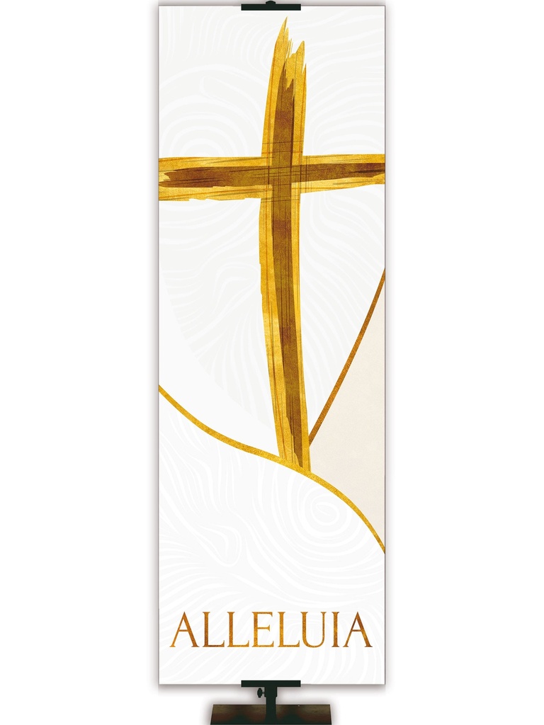 Irregular Shimmering Easter Alleluia