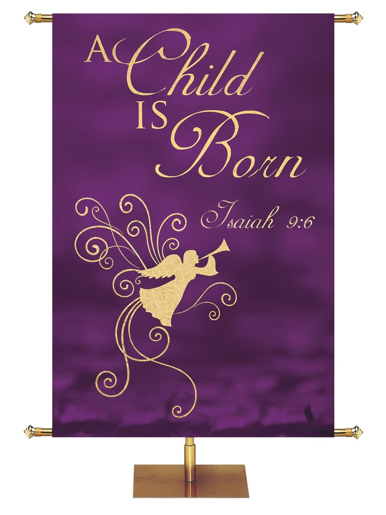 Irregular Christmas Foil A Child is Born