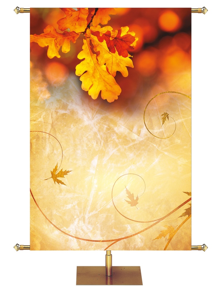 Custom Banner Majestic Autumn Give Thanks In All Circumstances