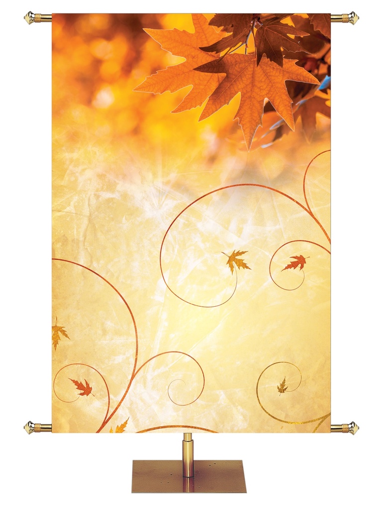 Custom Banner Majestic Autumn God is Good All the Time