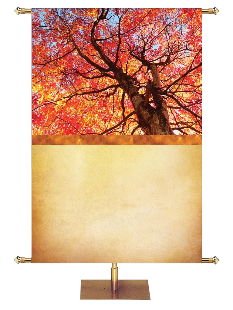 Custom Banner Thanksgiving Foil Thanks be to God