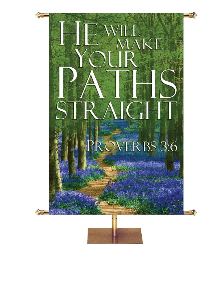 Path to Grace He Will Make Your Path Straight Forest Design