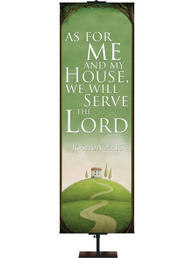Scripture Scroll Banner As For Me and My House