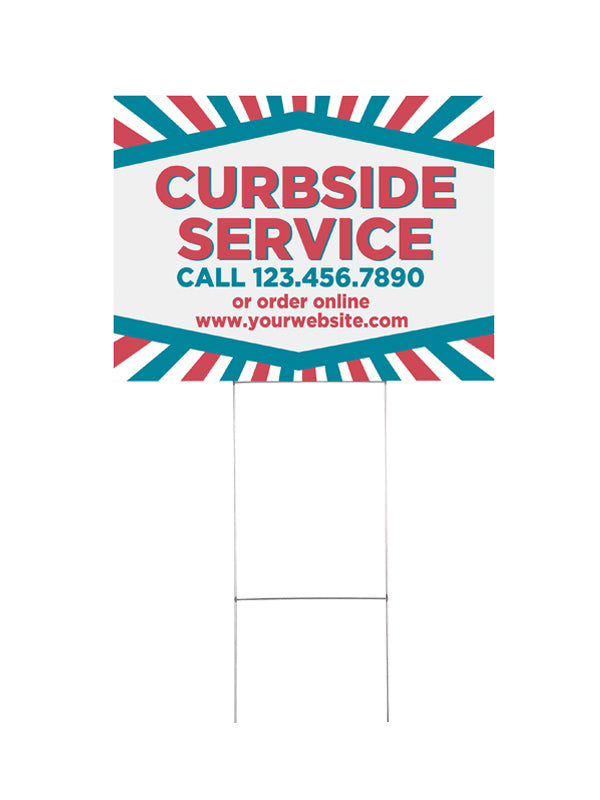 Custom Restaurant Yard Sign 1