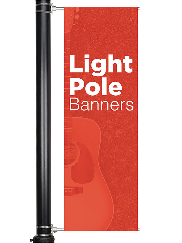 Custom Vinyl Lightpole Banner Double-Sided
