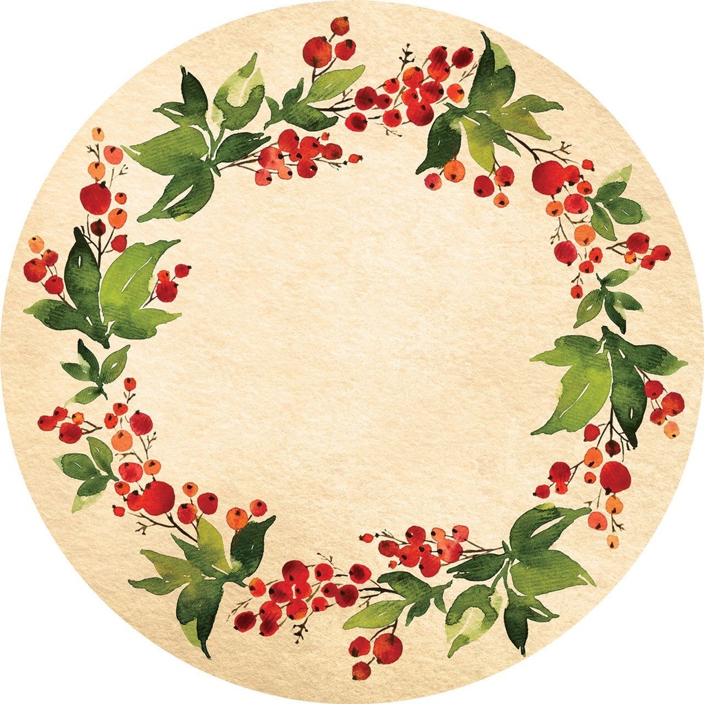 Holly And Ivy Vinyl Christmas Tree Mat