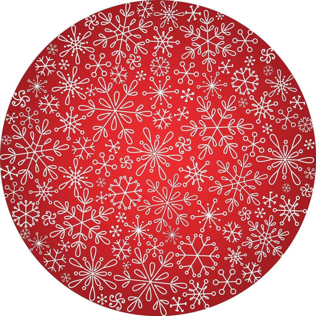 Let It Snow Vinyl Christmas Tree Mat