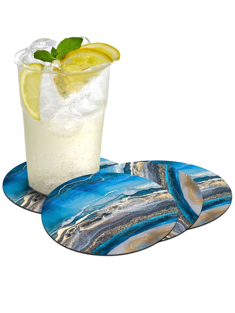 Geode Vinyl Coasters (Set of 4)