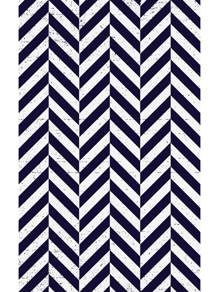 Shifted Chevron Vinyl Living Room Rug