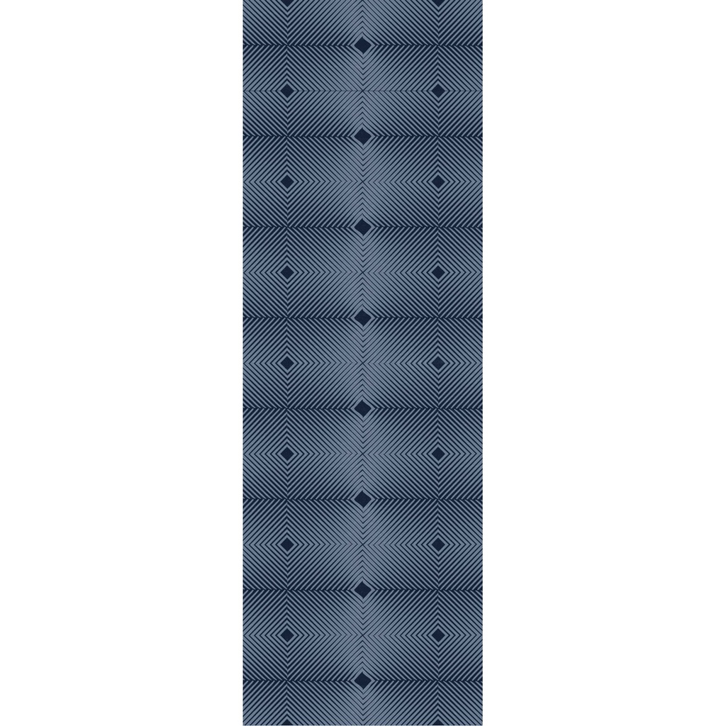 Vibrating Diagonals Vinyl Runner Rug