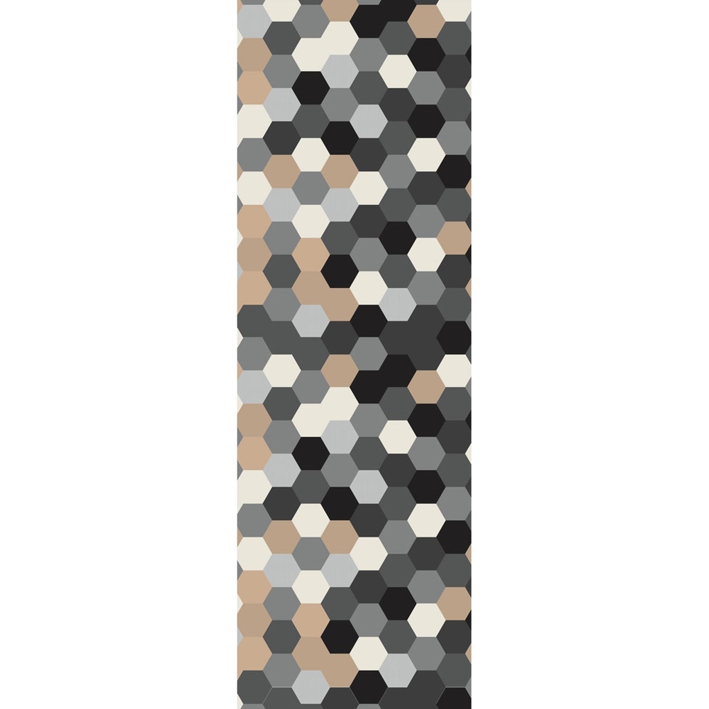 Gradient Hexagons Vinyl Runner Rug