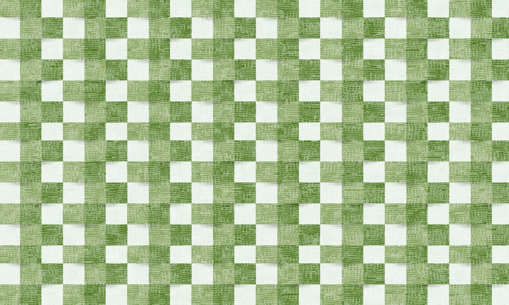Checkered Stripes Vinyl Kitchen Mat