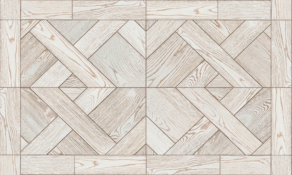 Weathered Parquet Vinyl Kitchen Floor Mat