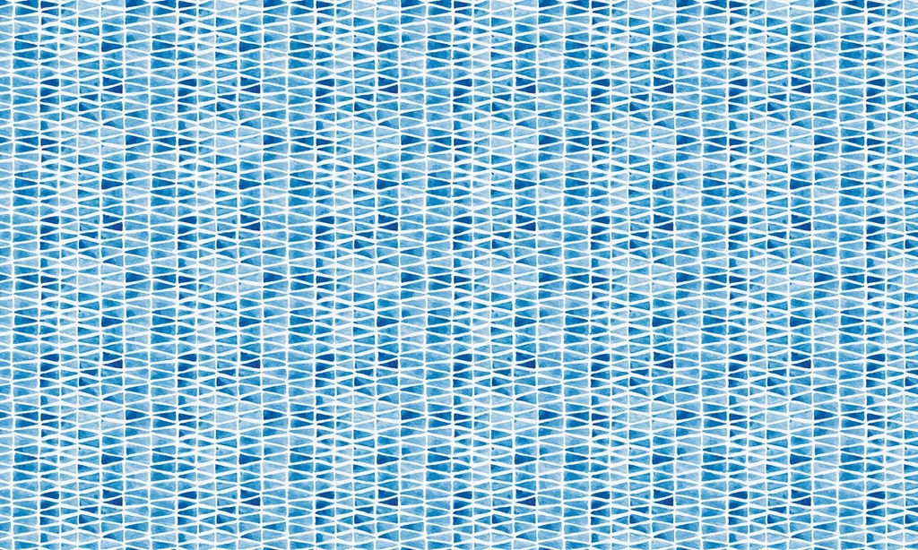 Watercolor Triangles Vinyl Kitchen Mat