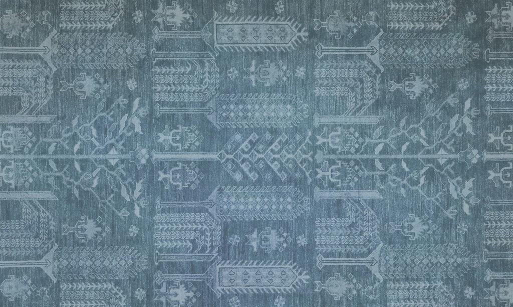 Vintage Persian Branches Vinyl Kitchen Floor Mat