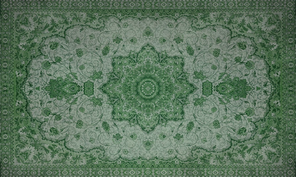 Vintage Medallion Vinyl Kitchen Mat