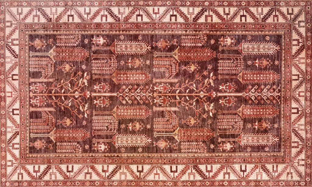 Persian Branches Vinyl Kitchen Floor Mat