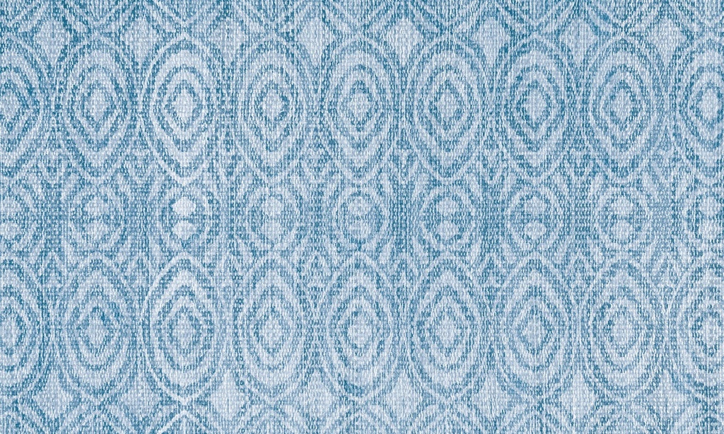 Muted Ikat Vinyl Kitchen Rug