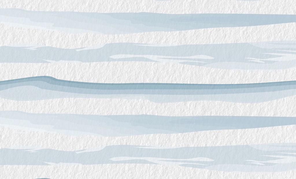 Watercolor Stripes Vinyl Kitchen Rug