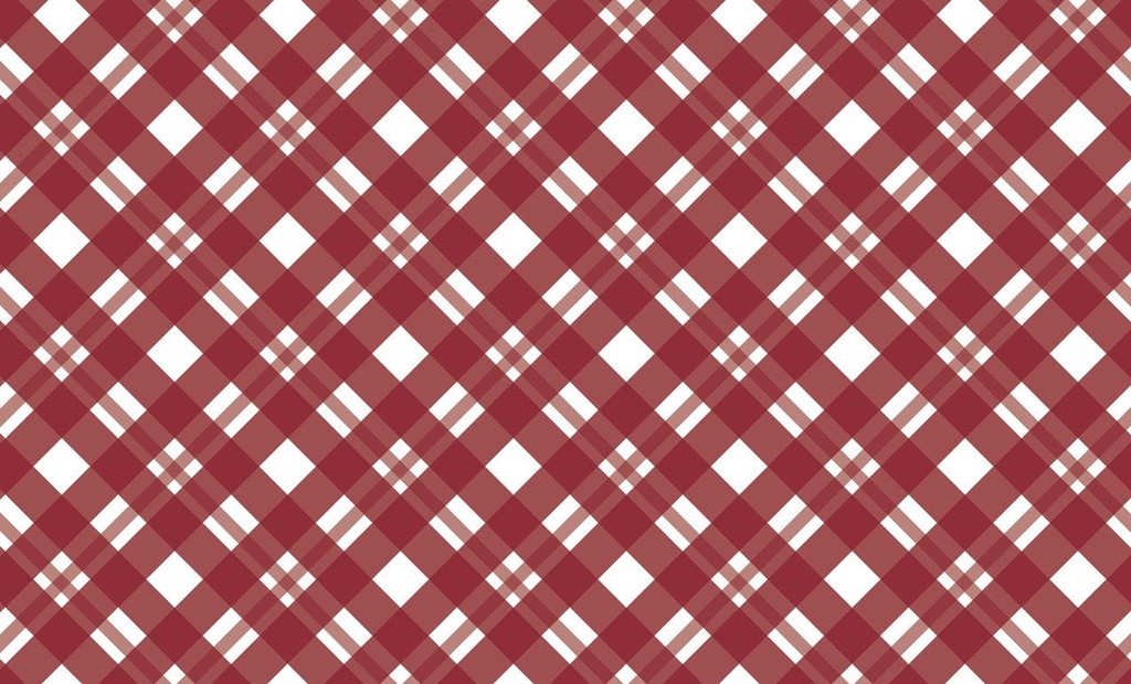 Past-Time Plaids Vintage Vinyl Kitchen Rug