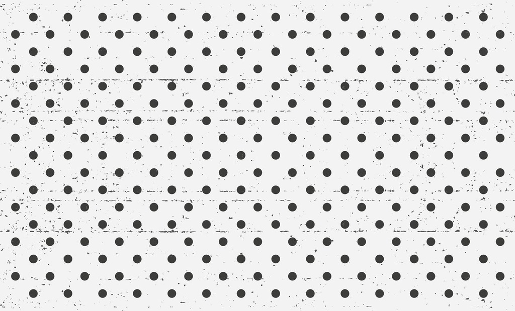 Lots of Polka Dots Vinyl Kitchen Rug