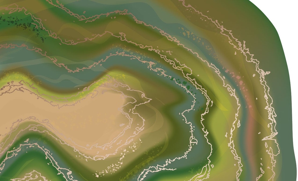 Geode Vinyl Kitchen Mat