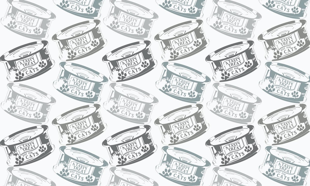 Cascading Cans Cat Food Mat