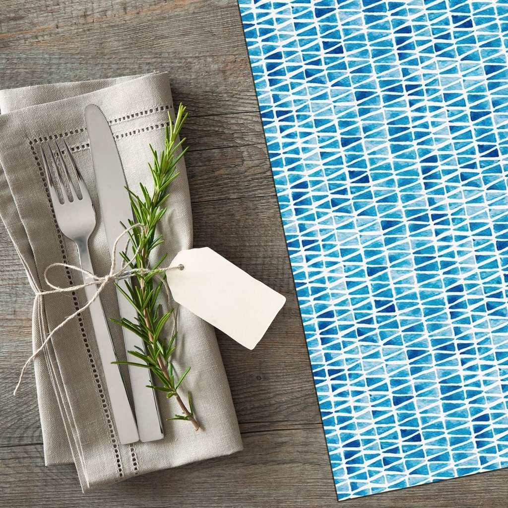 Watercolor Triangles Vinyl Placemats (set of 4)