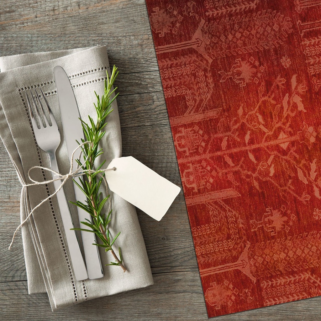 Vintage Persian Branches Vinyl Placemats (set of 4)