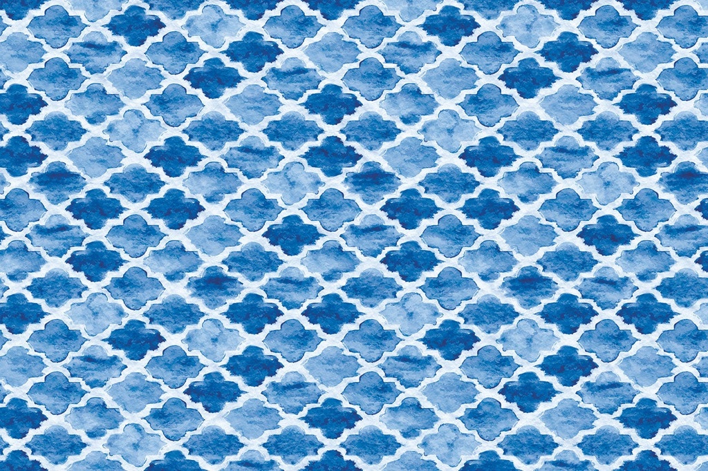 Moroccan Watercolor Vinyl Placemats (set of 4)