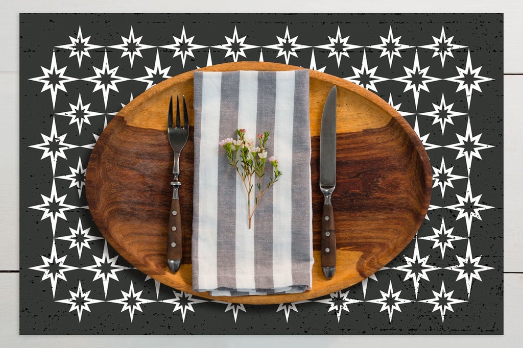 Starburst Vinyl Placemats (set of 4)