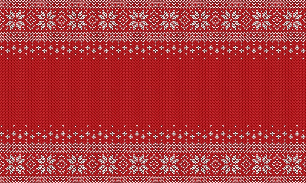 Knit Snowflakes Vinyl Placemats (set of 4)