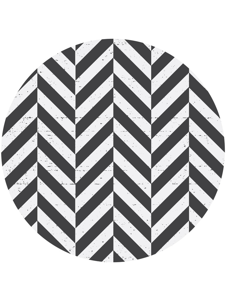 Shifted Chevron Vinyl Highchair Splat Mat